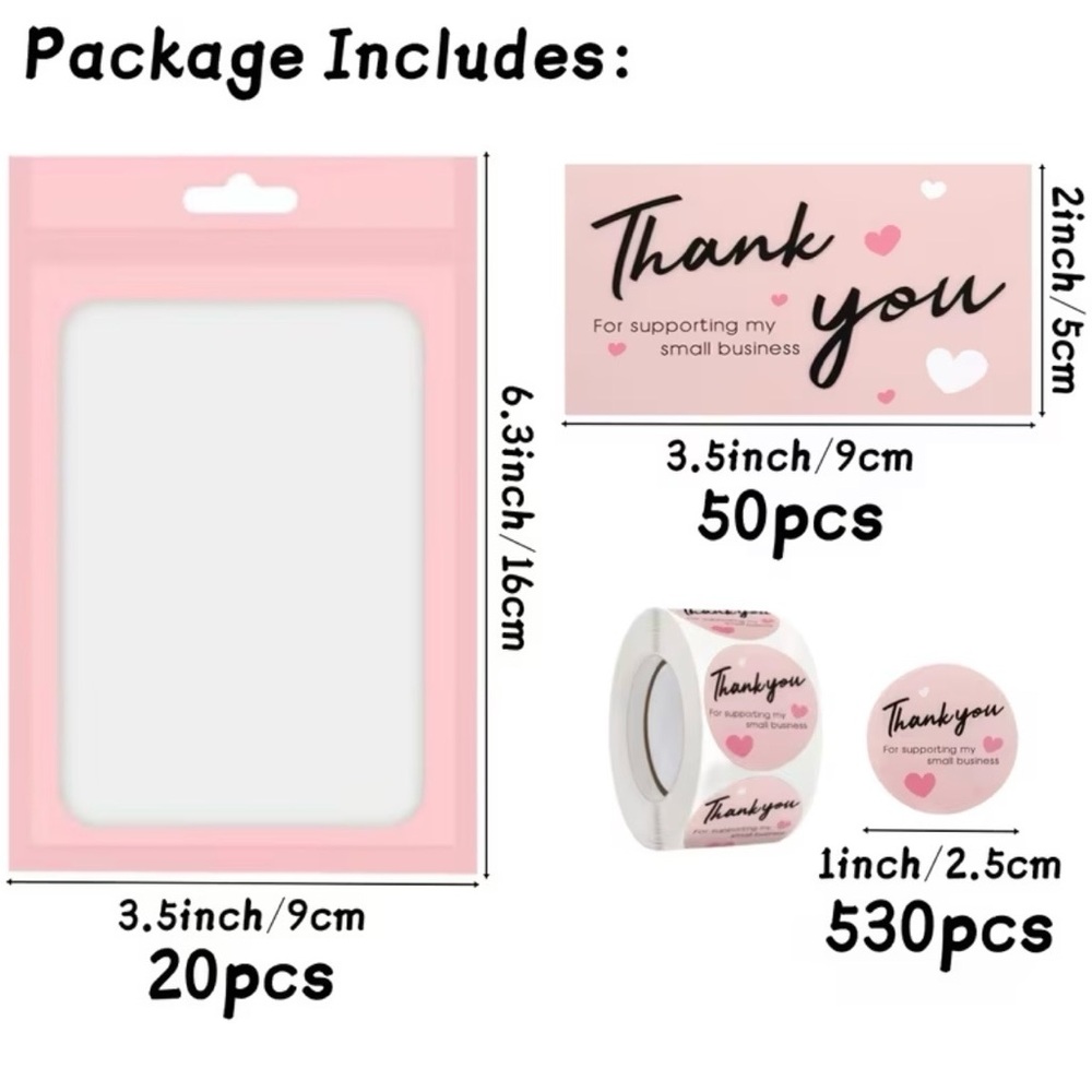 Thank You Sticker, Card and Packaging Bundle - Picture 2 of 4